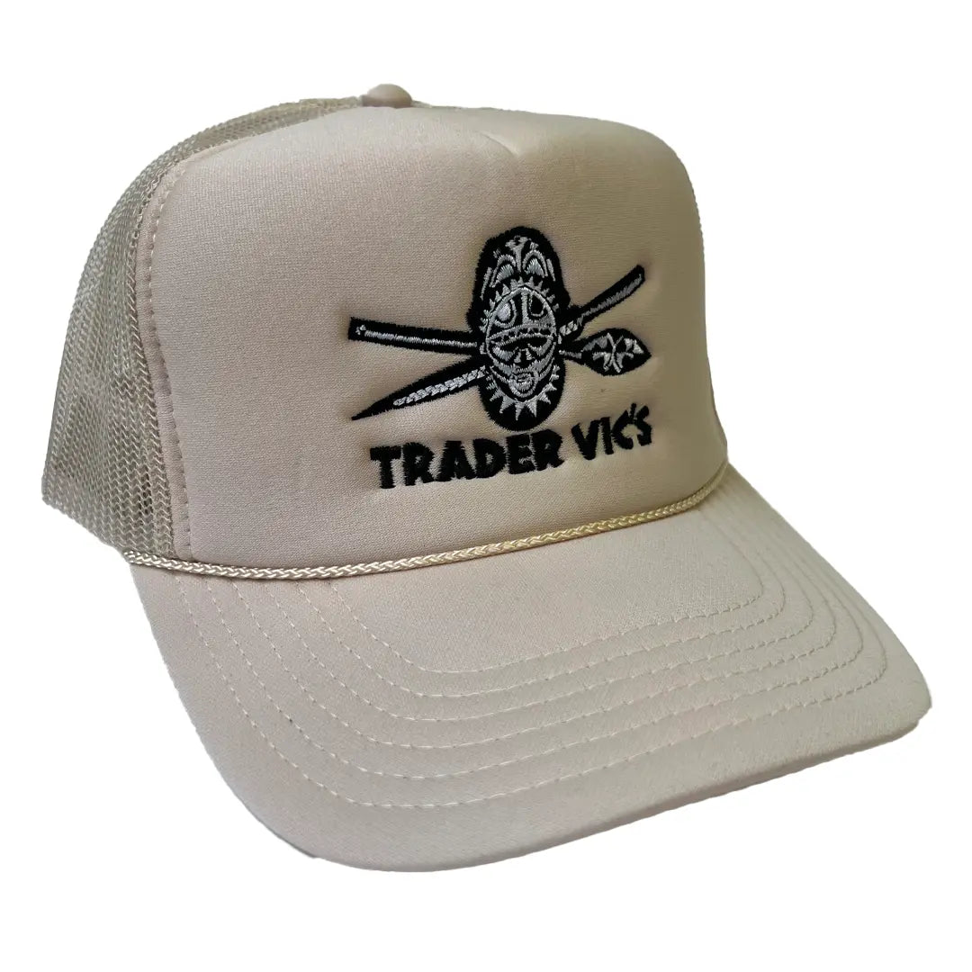 SHIELD AND OARS FOAM TRUCKER HAT (3 colors available) Trader Vic's