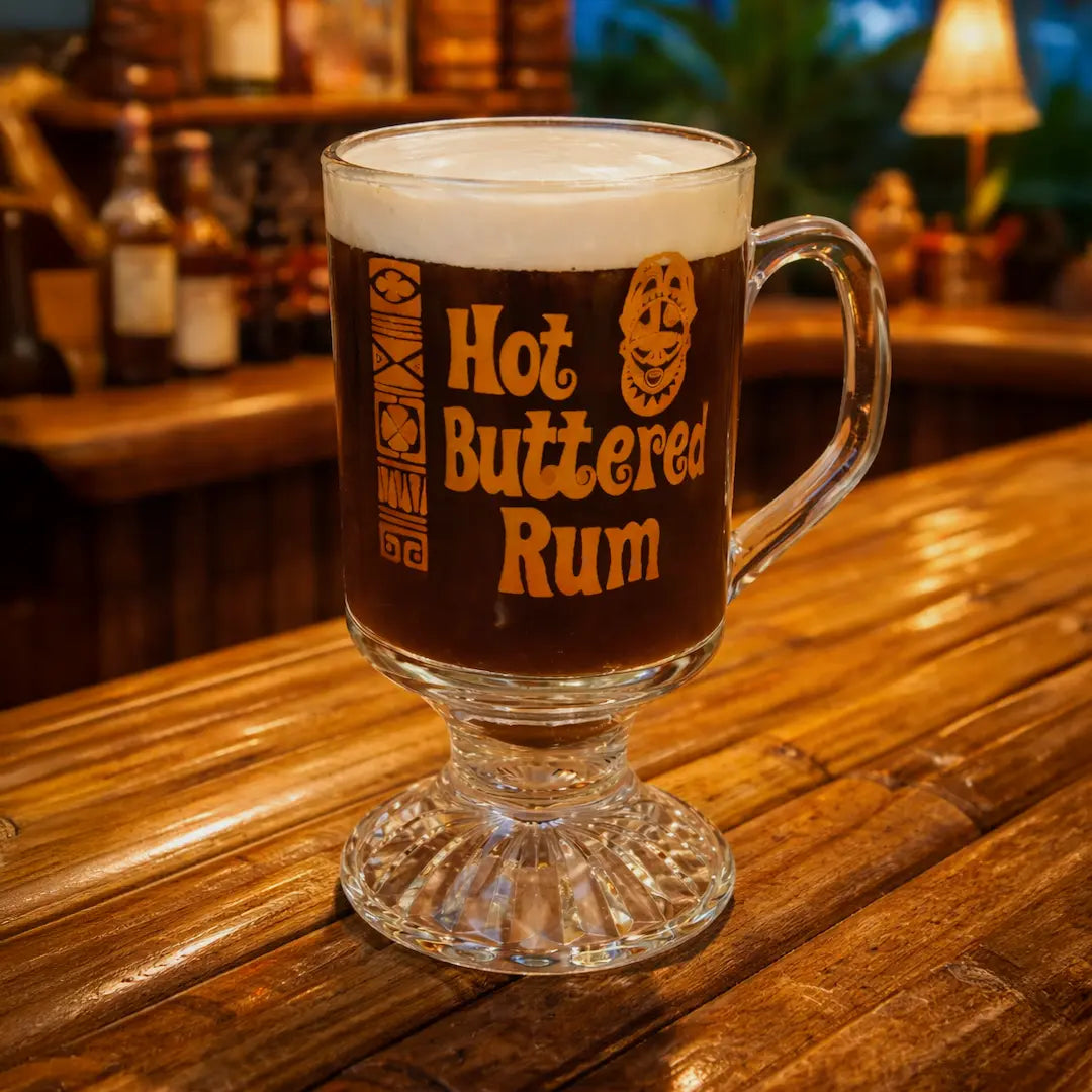 HOT BUTTERED RUM GLASS Trader Vic's
