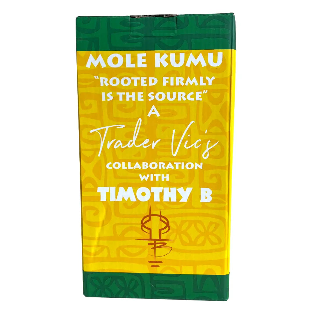Yellow and green packaging with text and branding