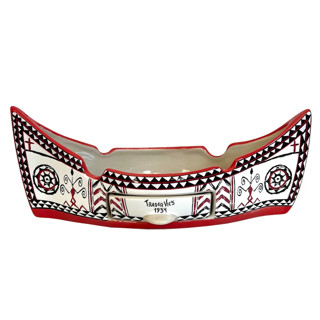 ORCHID ISLAND CANOE ASHTRAY Trader Vic's