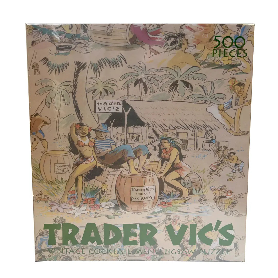 VINTAGE COCKTAIL MENU PUZZLE (500 PIECES) Trader Vic's