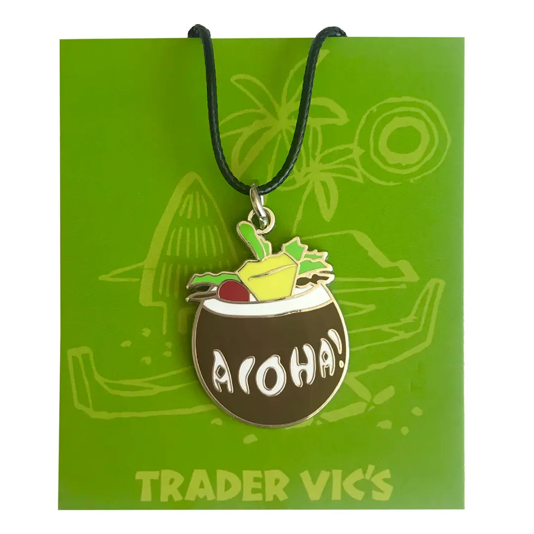 ALOHA CLOISONNE PENDANT Trader Vic's