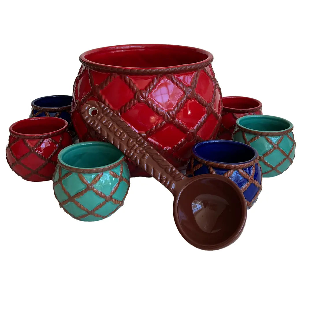 GLASS FLOAT PUNCH BOWL SET Trader Vic's