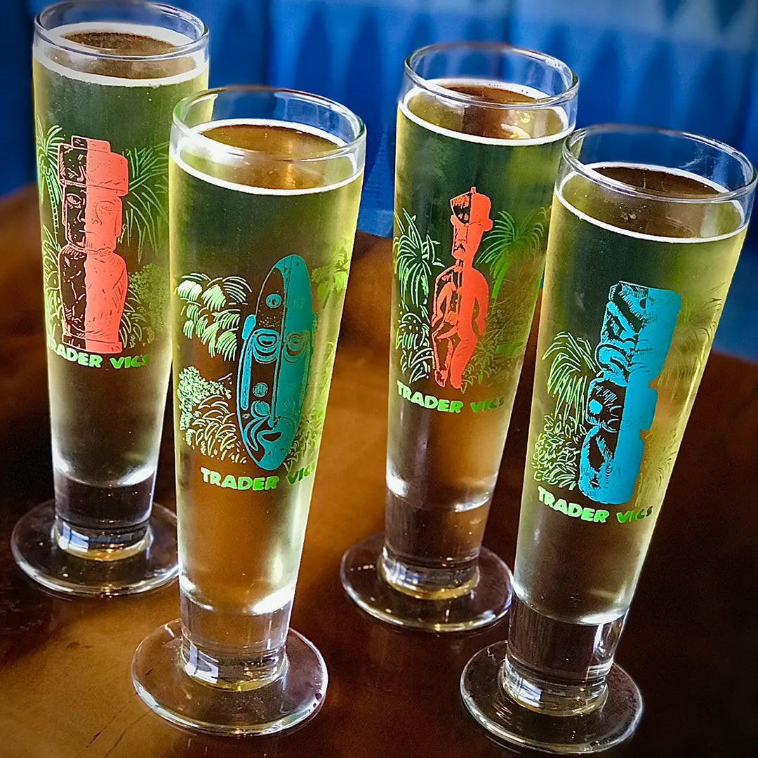 TIKI PILSNER GLASS Trader Vic's