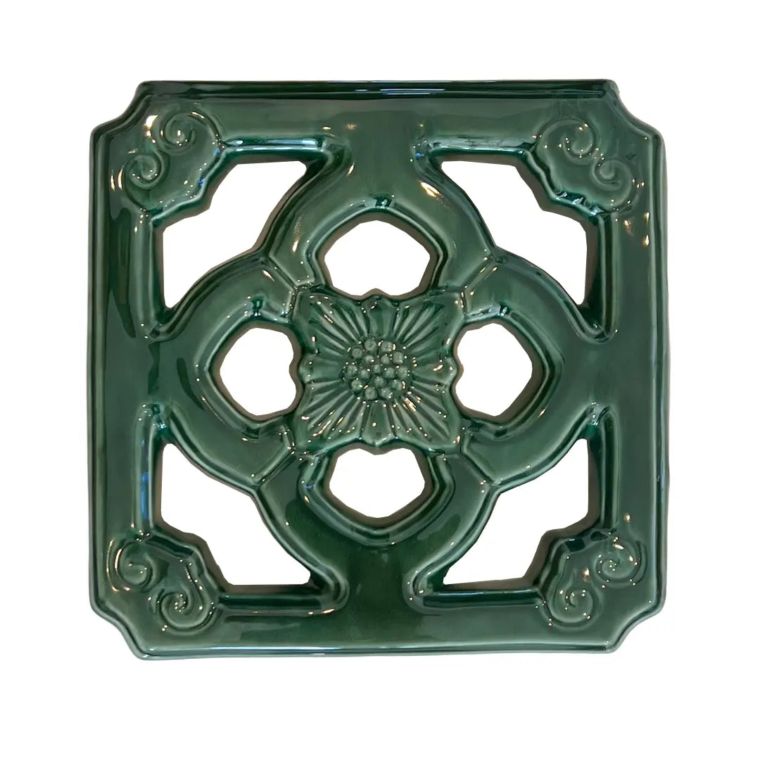 green ceramic tile