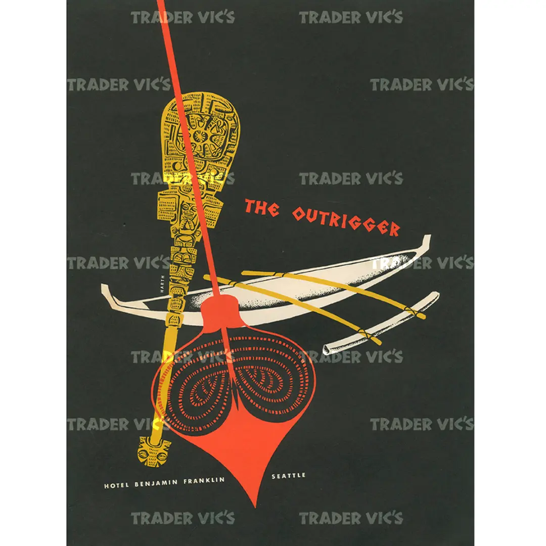 TRADER VIC'S OUTRIGGER PRINT - Trader Vic's