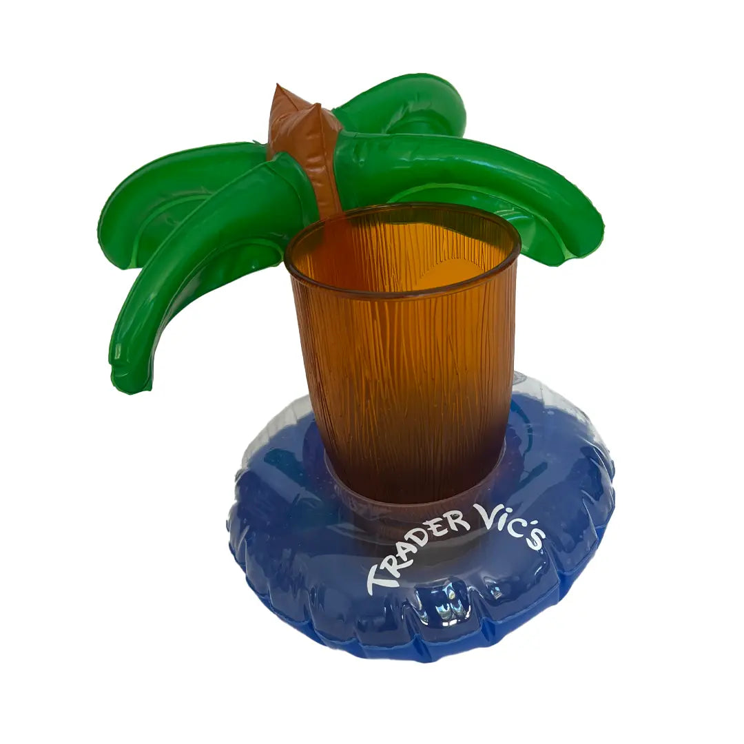 inflatable palm tree coaster with cup