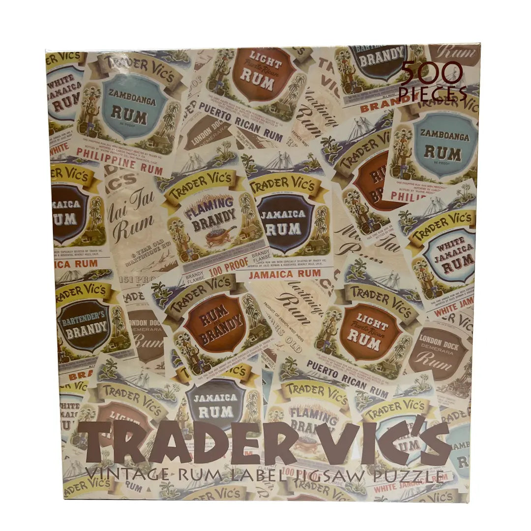 RUM LABEL PUZZLE (500 PIECES) Trader Vic's