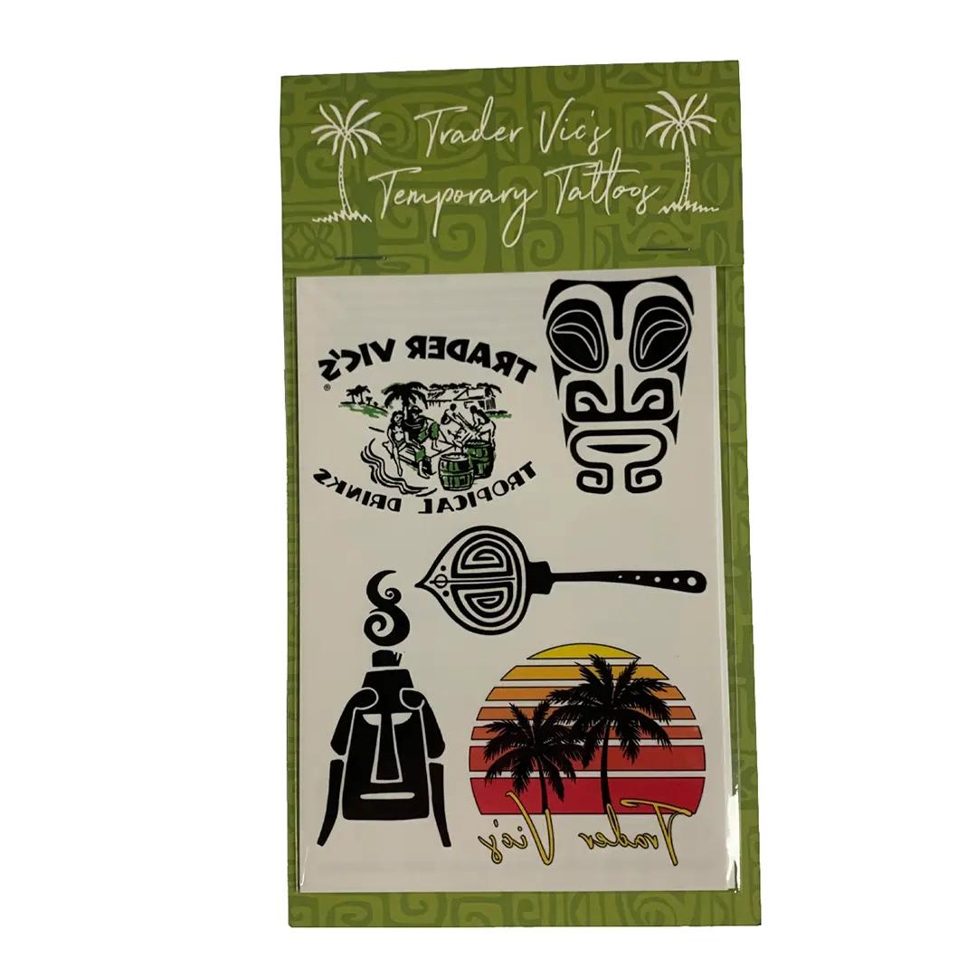 TRADER VIC'S TEMPORARY TATTOOS Trader Vic's