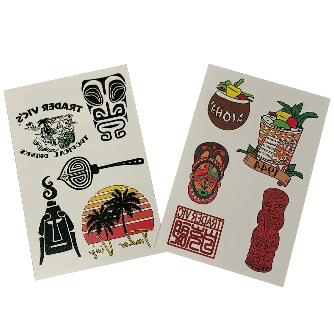 TRADER VIC'S TEMPORARY TATTOOS Trader Vic's