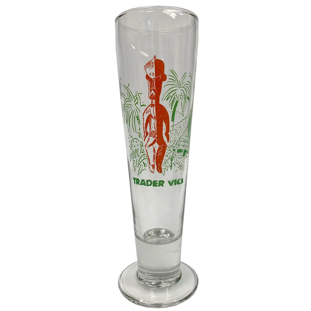 TIKI PILSNER GLASS Trader Vic's