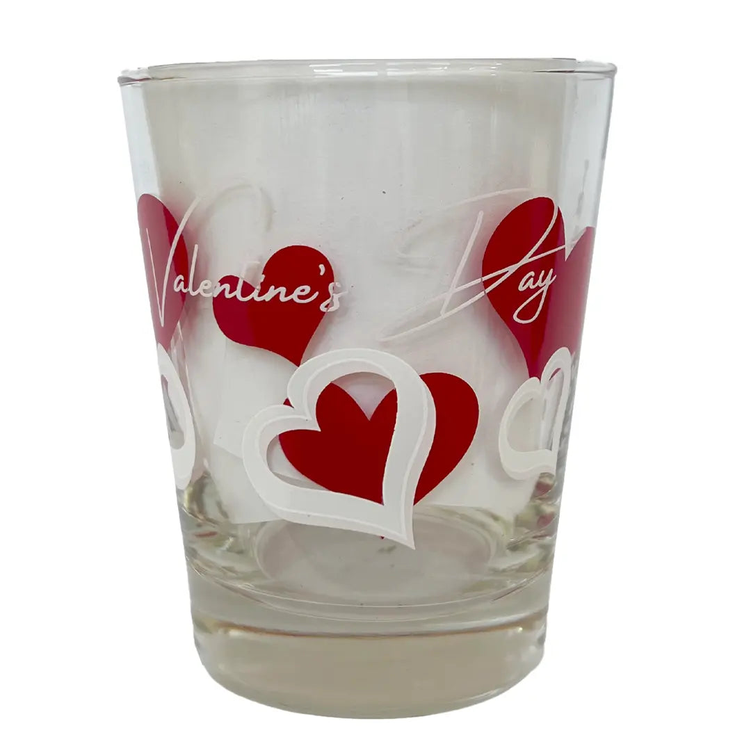 Valentine's day glass
