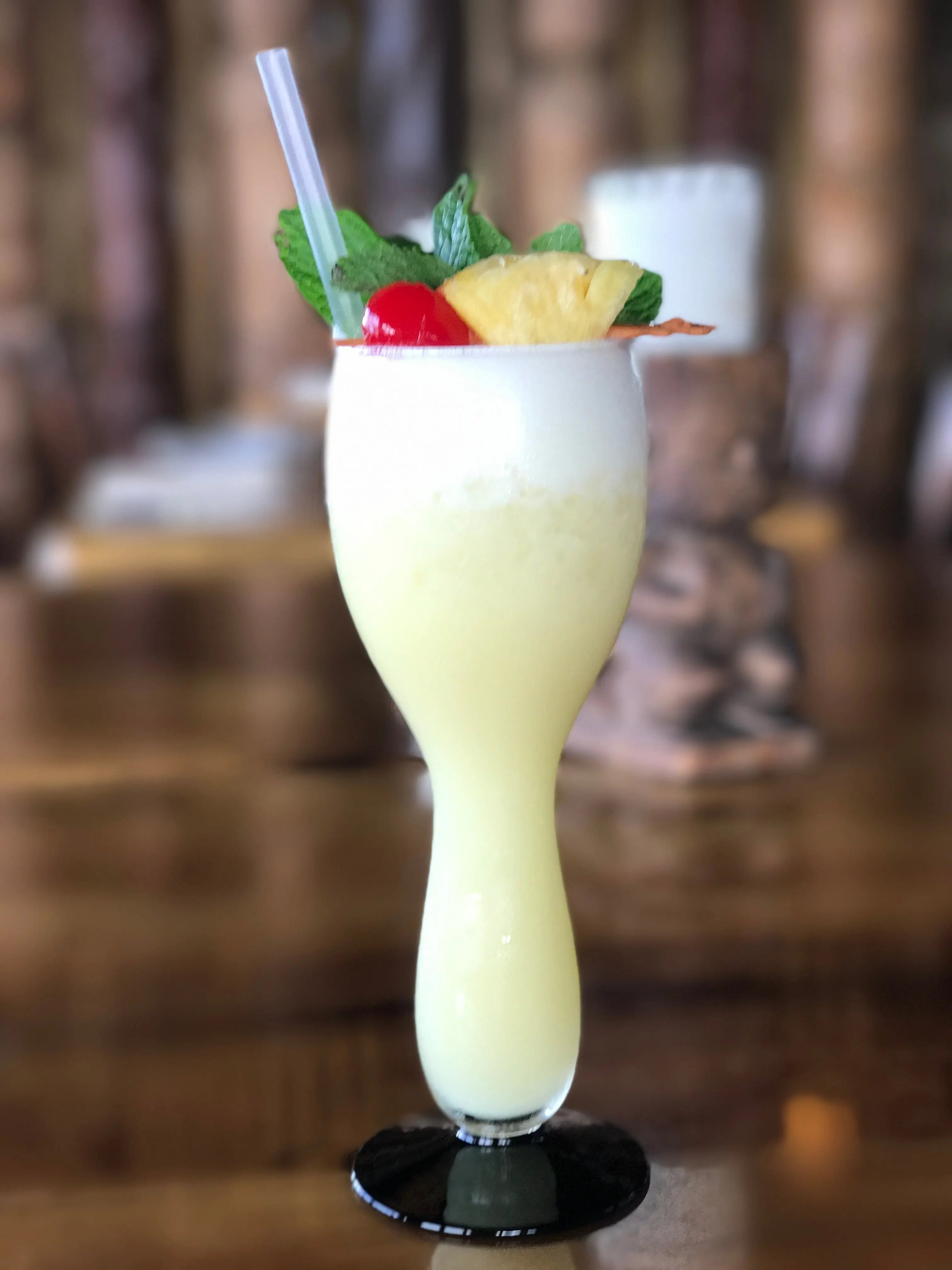 Trader Vic’s Bahia tropical cocktail with pineapple and coconut for National Piña Colada Day