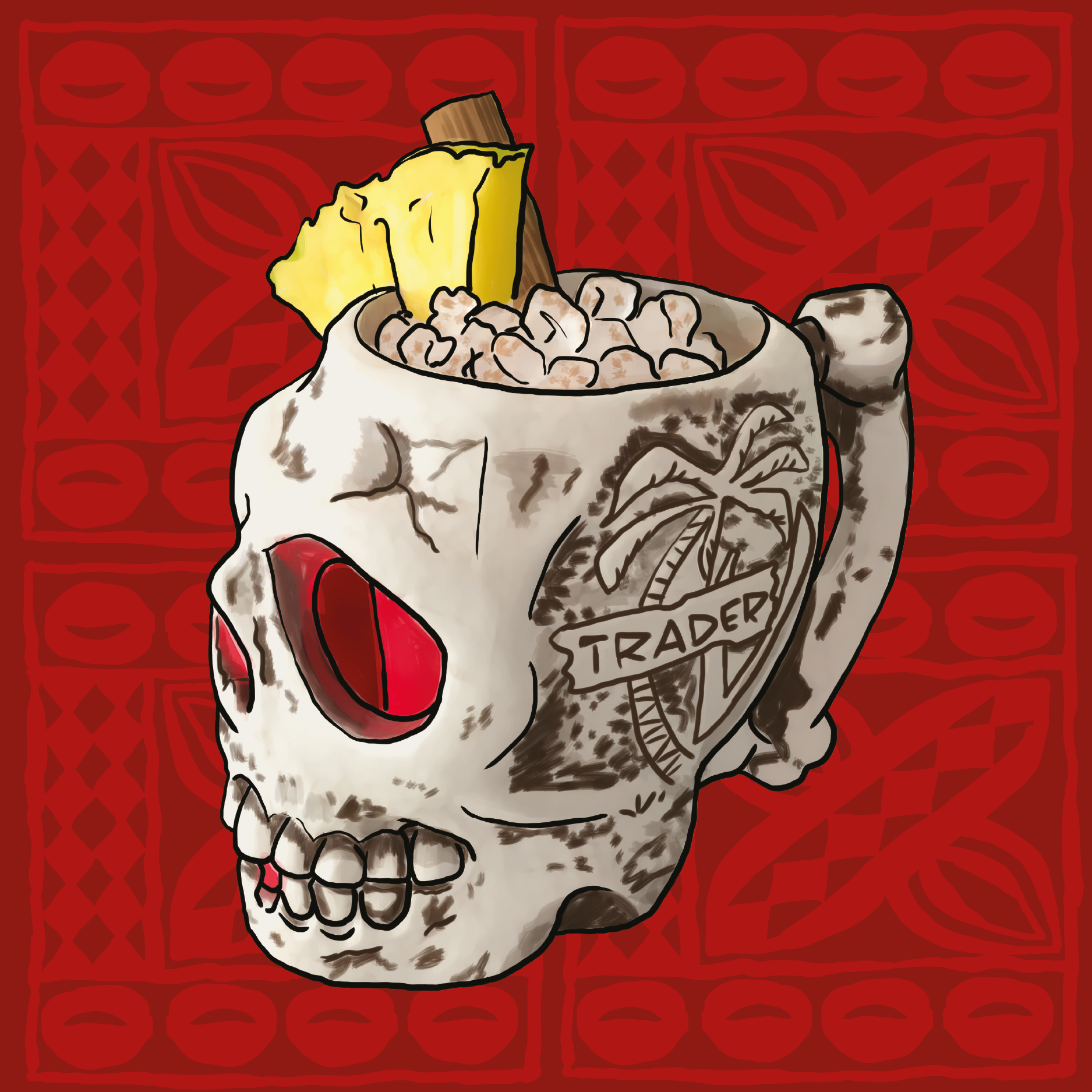 Reinterpretation of the Trader Vic’s Skull Mug