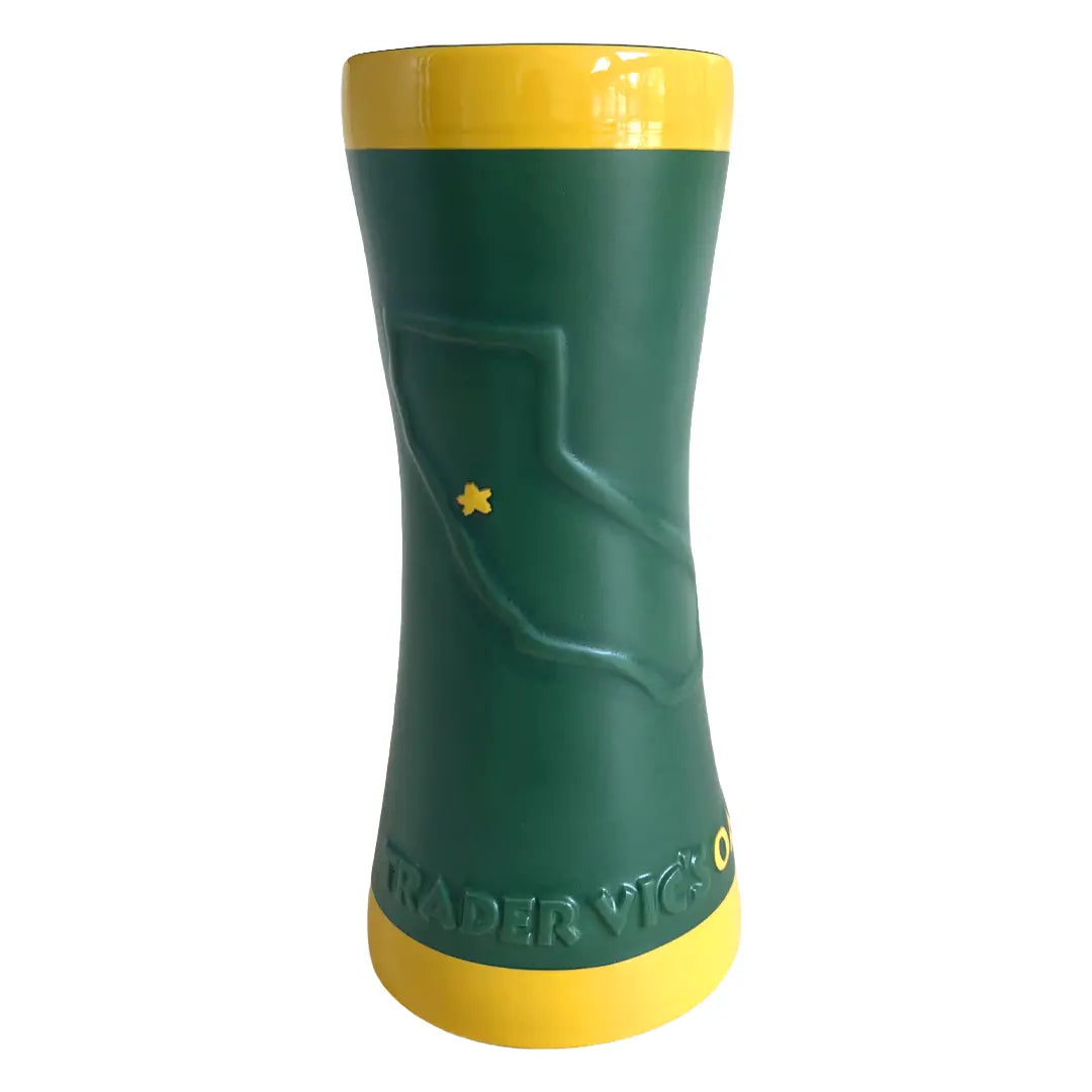 Green and yellow mug.