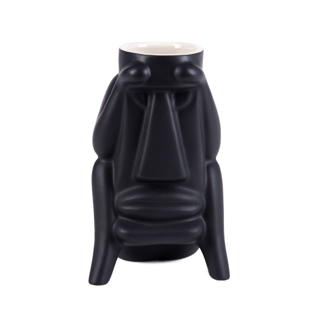 ★トレーダー ヴィックス Trader Vic's BLACKBEARD'S Trader Vic's Blackbeard's Skull Tiki Mug Marbled Black Heavy