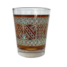 Mai tai glass with green pattern